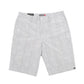Mens Grey Quicksilver Houndstooth Check Surf Skate Chino Shorts