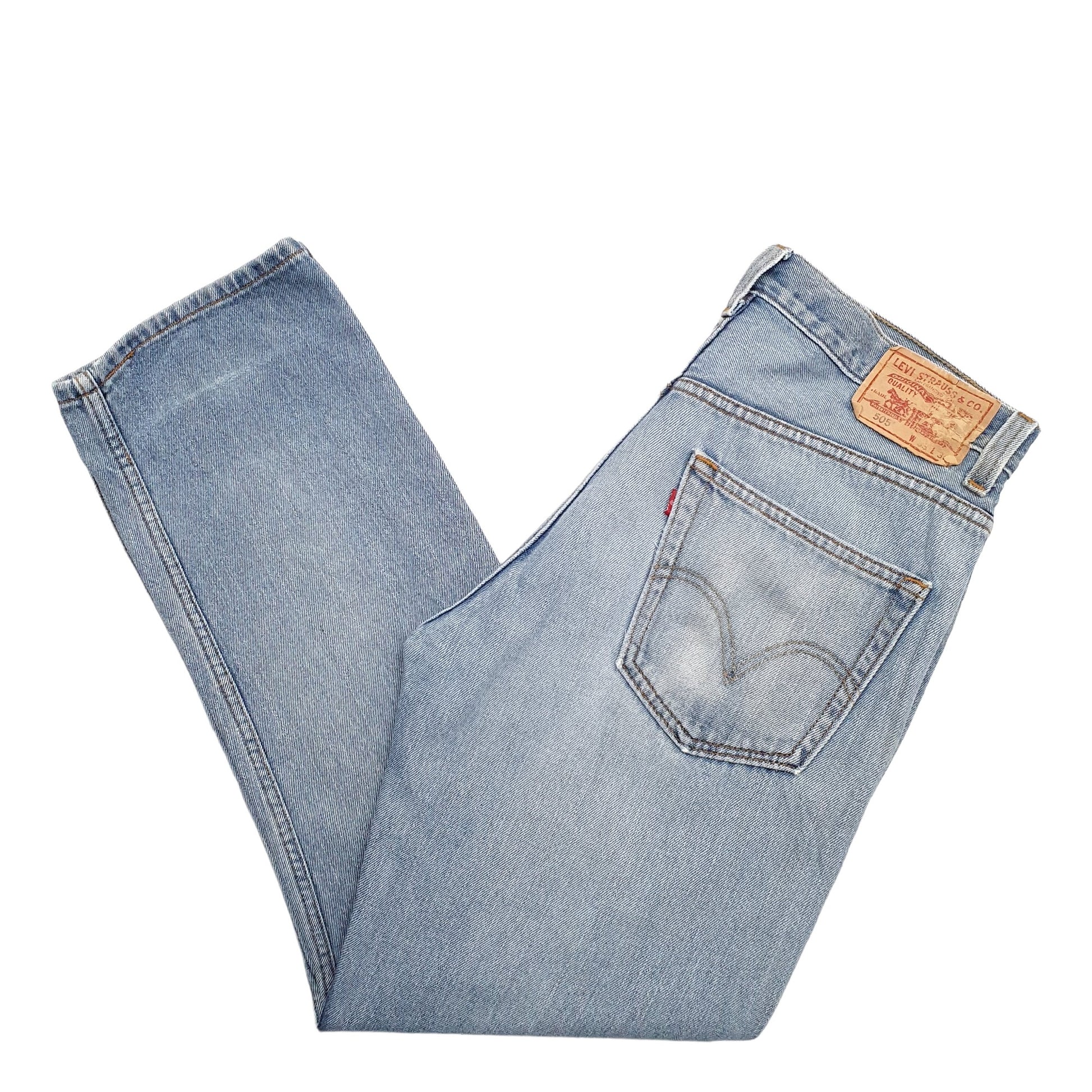 Mens Blue Levis  505 JeansW33 L30