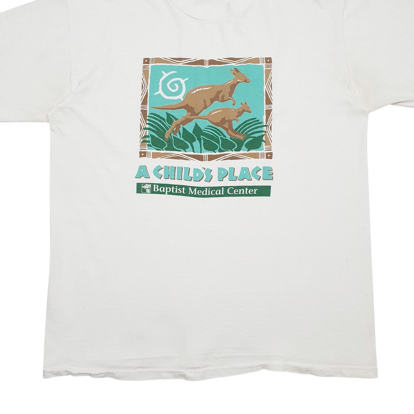 Mens White All Sport Single Stitch Vintage 90s Short Sleeve T Shirt