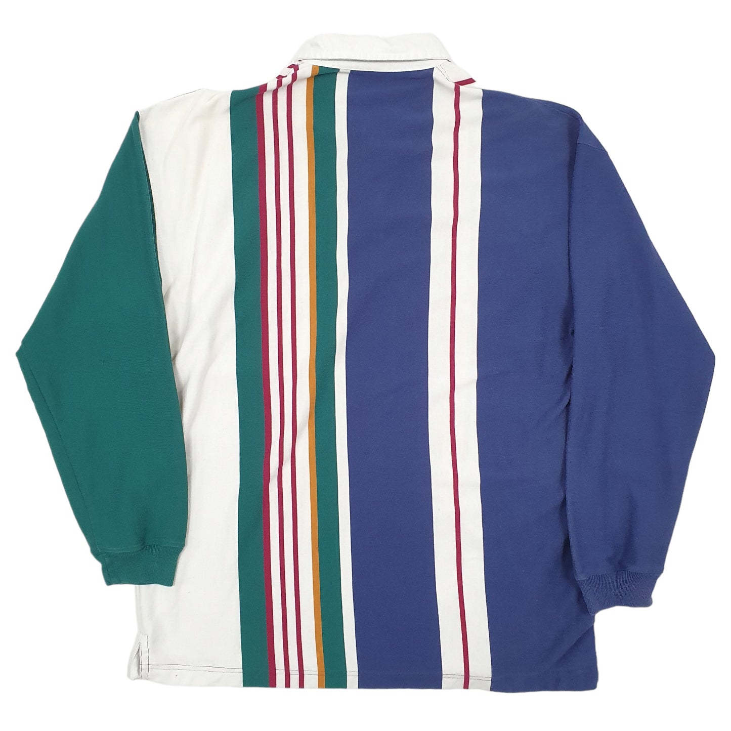 Mens Navy Club Room Rugby Long Sleeve Polo Shirt