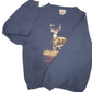Mens Navy Clearwater Creek Vintage Big Buck Deer Hunting Crewneck Jumper