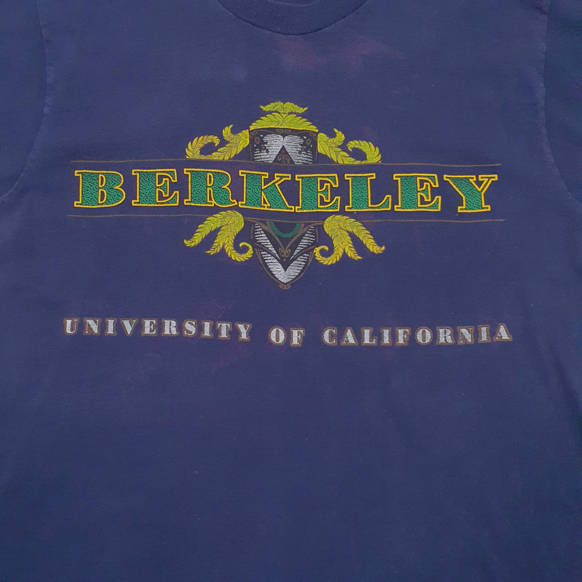 Mens Navy Fruit Of The Loom Single Stitch Vintage 90s Short Sleeve T Shirt