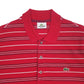 Mens Red Lacoste  Short Sleeve Polo Shirt