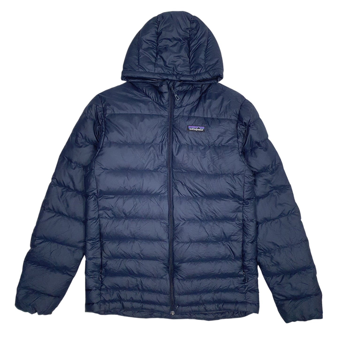 Mens Navy Patagonia Hi-Loft Down Hoody  Coat