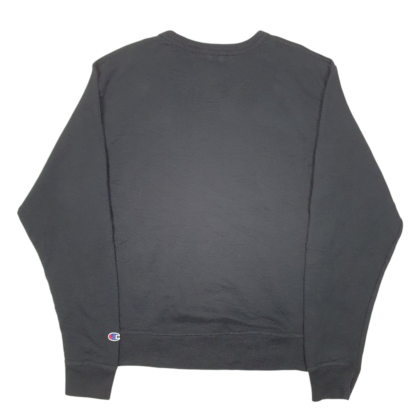 Mens Black Champion  Crewneck Jumper