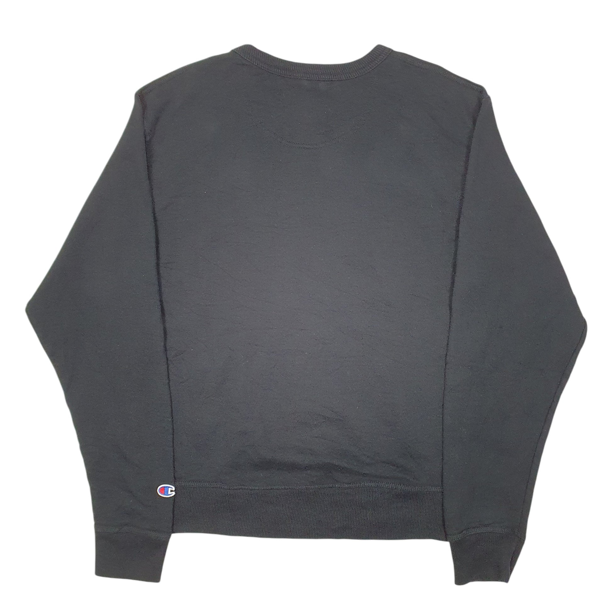 Mens Black Champion  Crewneck Jumper