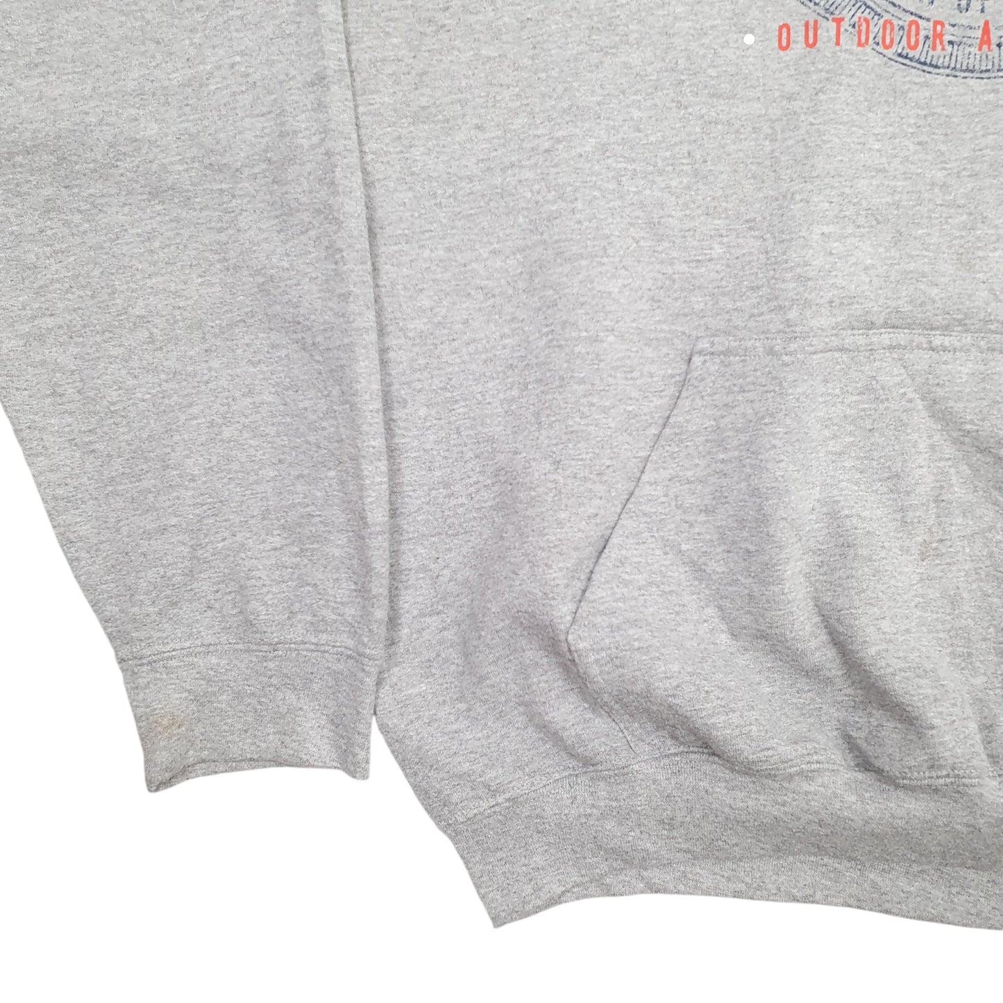Mens Grey Gildan Colorado Springs Spellout Hoodie Jumper