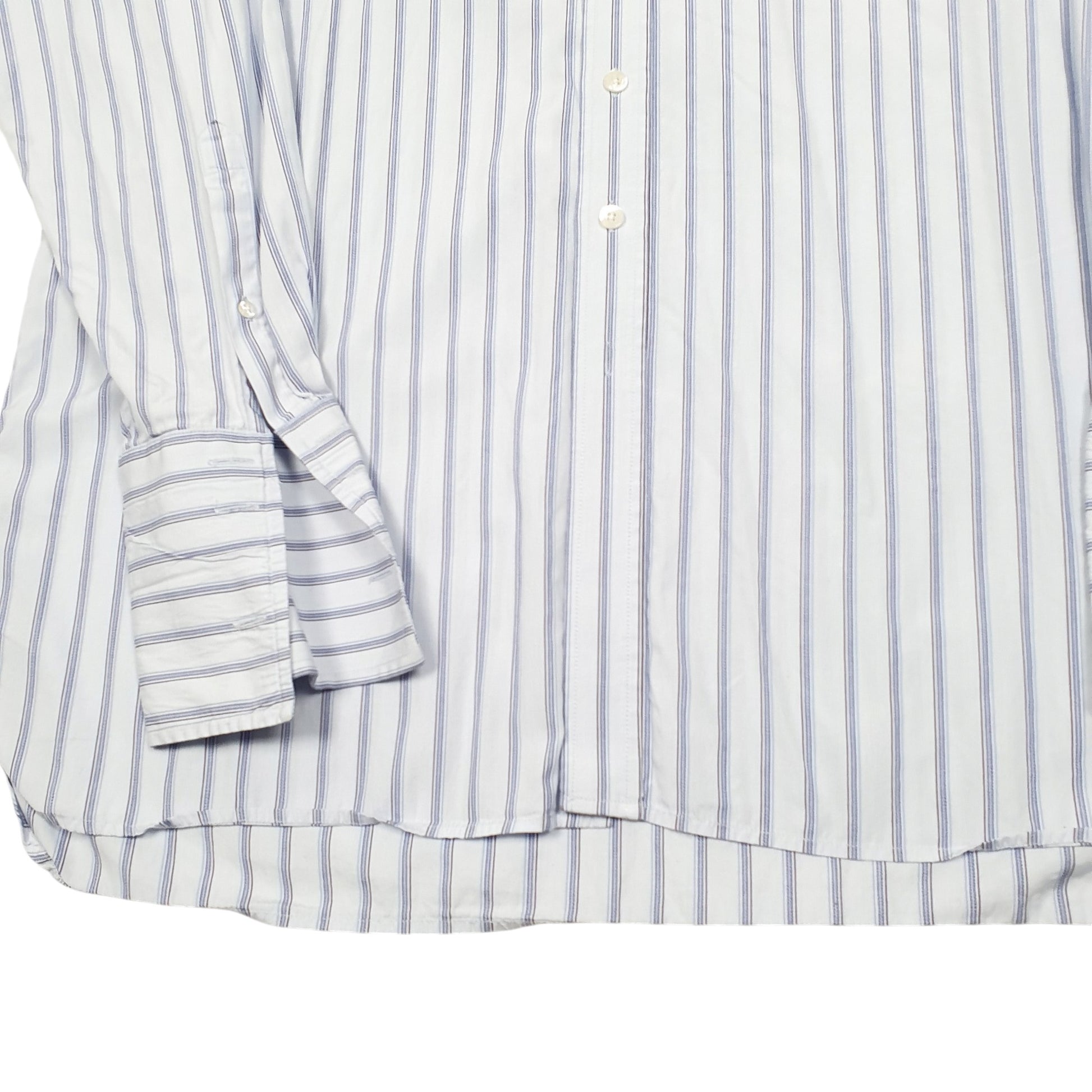 Mens Blue Aquascutum  Long Sleeve Shirt