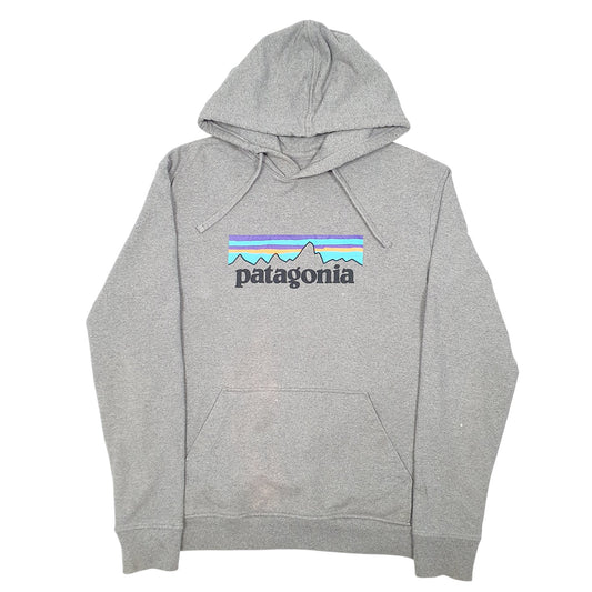 Mens Grey Patagonia Uprisal Spellout Outdoors Hoodie Jumper