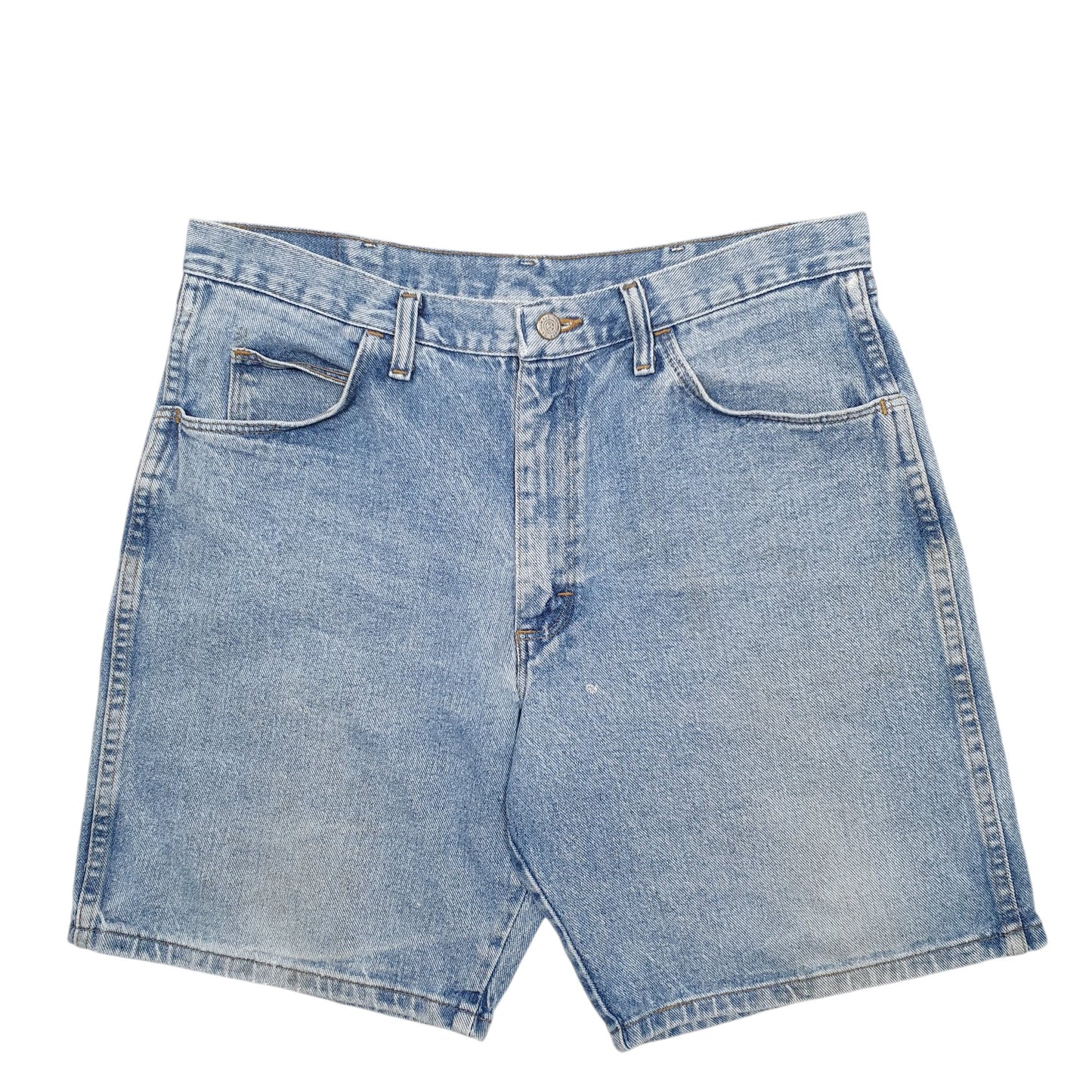 Mens Blue Wrangler Denim Jeans Jorts Denim Shorts