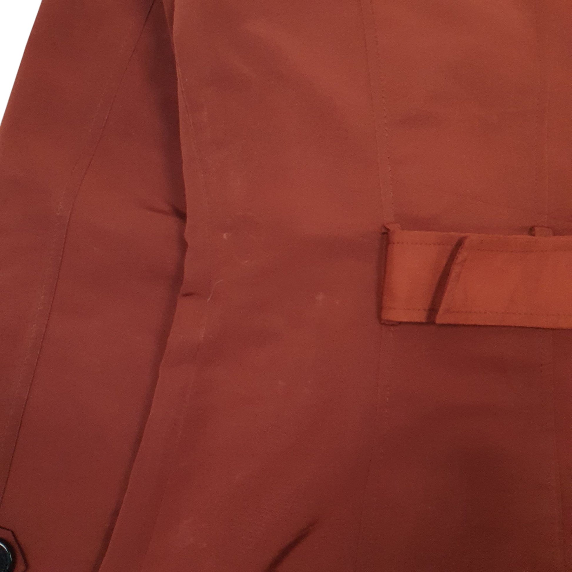 Womens Brown M&S Longlined Quarter Zip Coat