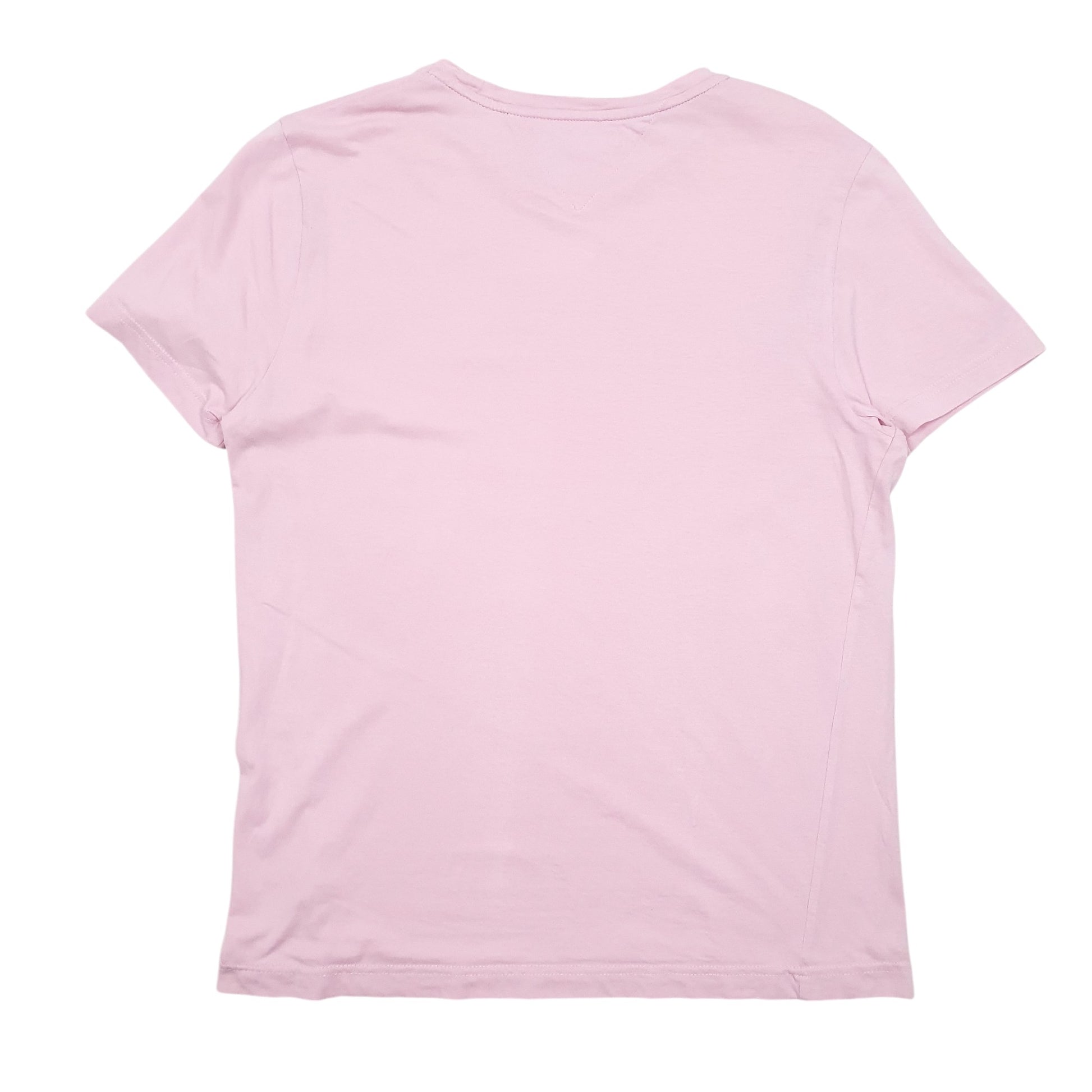 Mens Pink Tommy Hilfiger Spellout Short Sleeve T Shirt