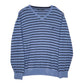 Mens Blue Nautica Knitwear V Neck Jumper