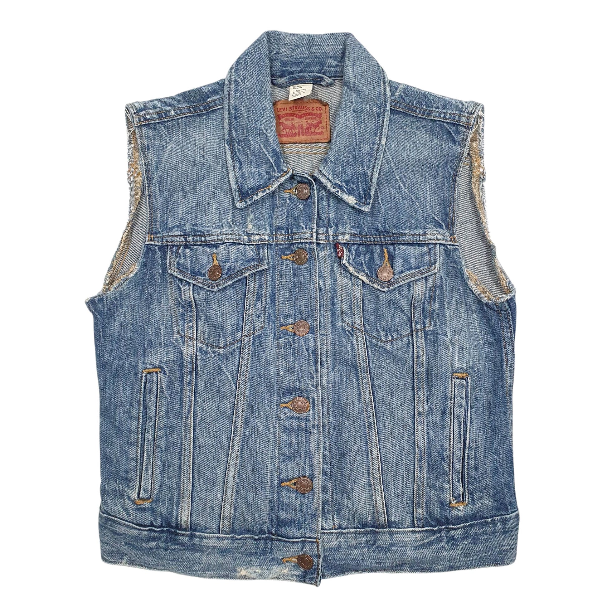 Womens Blue Levis Vintage Quarter Zip Coat