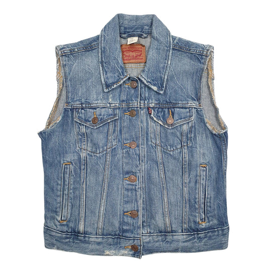 Womens Blue Levis Vintage Quarter Zip Coat