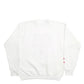 Mens White Lee Embroidery Made In USA Crewneck Jumper