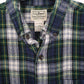Mens Navy L.L.Bean Flannel Overshirt Long Sleeve Shirt