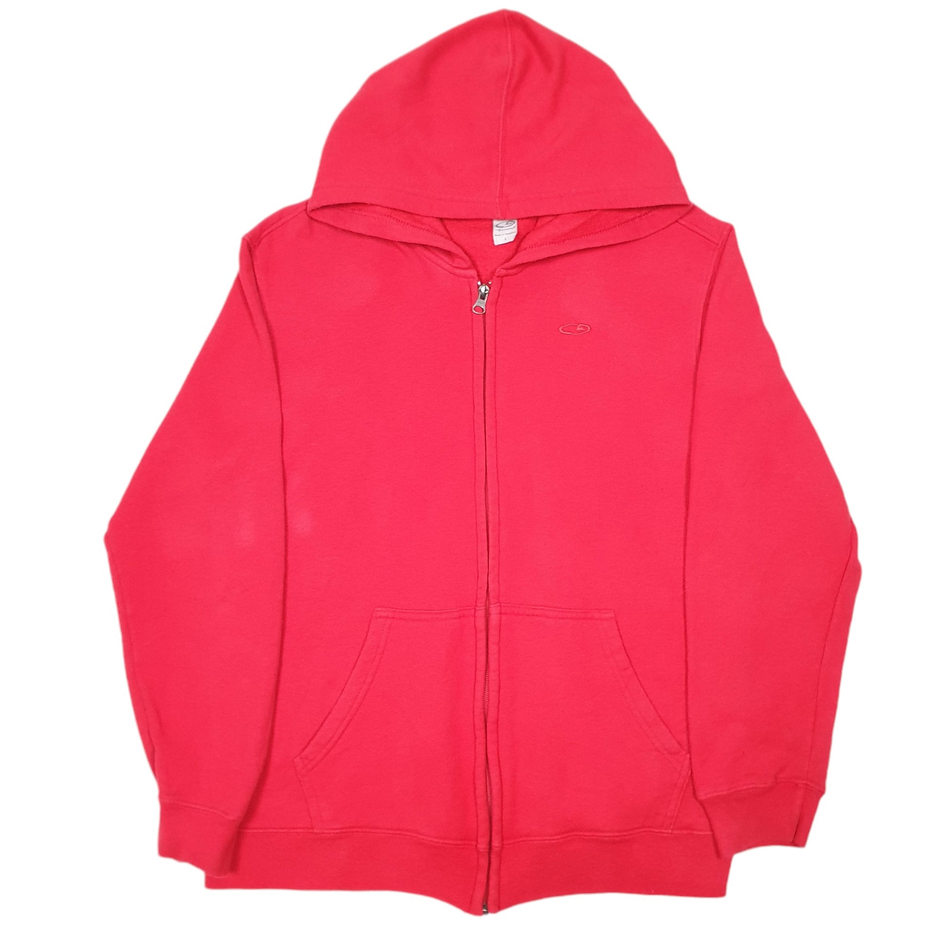 Womens Red Champion Hoodie C9 Full Zip Jumper