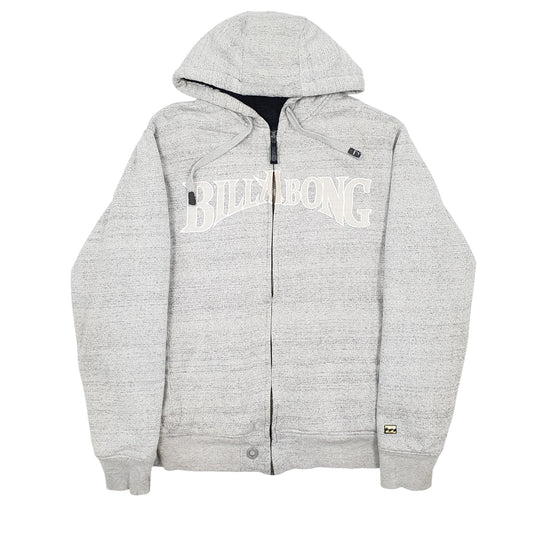 Mens Grey Billabong Fleece Lined Full Zip Jumper