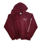 Mens Burgundy Champion Umass Amherst Full Zip Jumper