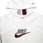 Mens White Nike Airbrush Hoodie Jumper