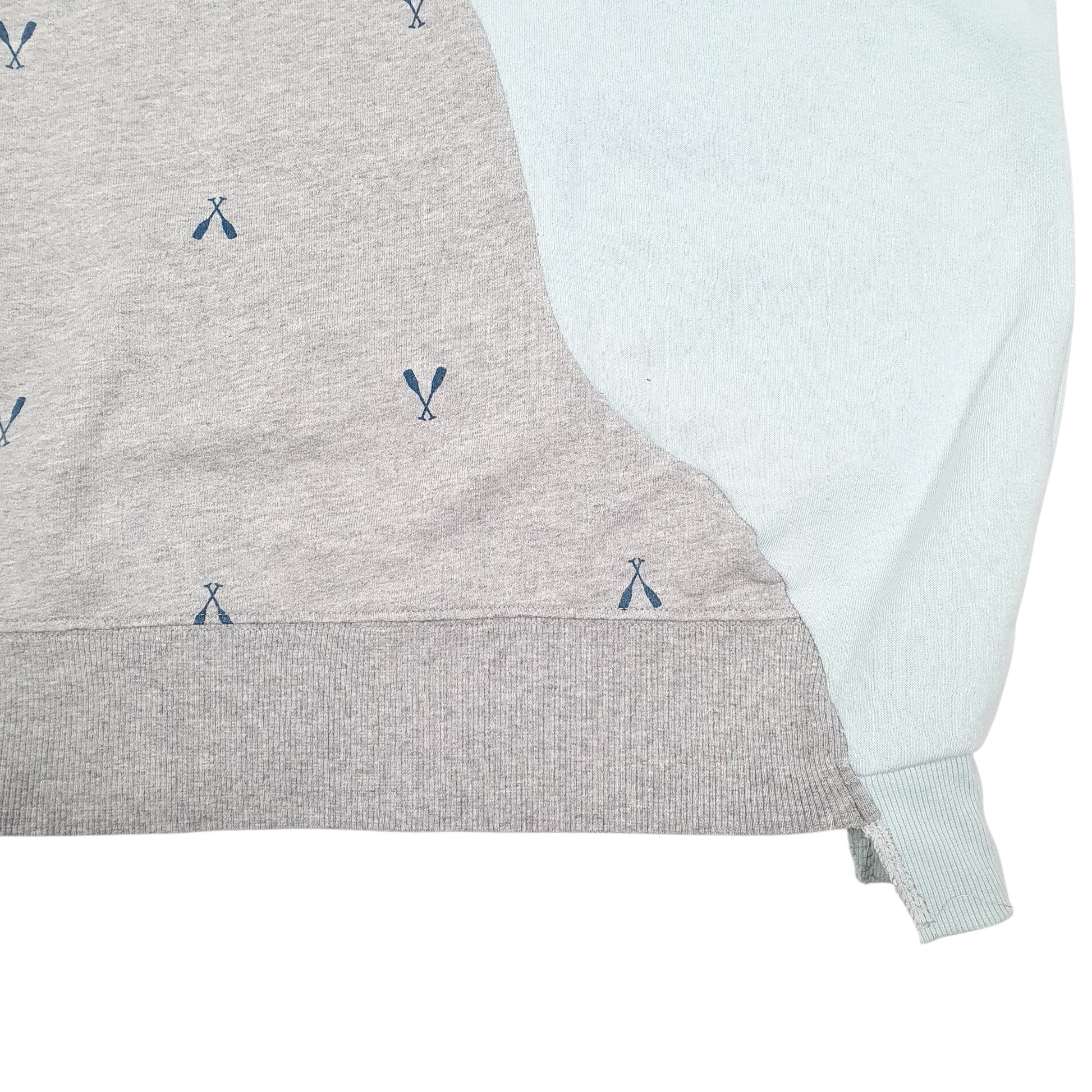 Mens Blue H&M Divided Reworked Crewneck Jumper