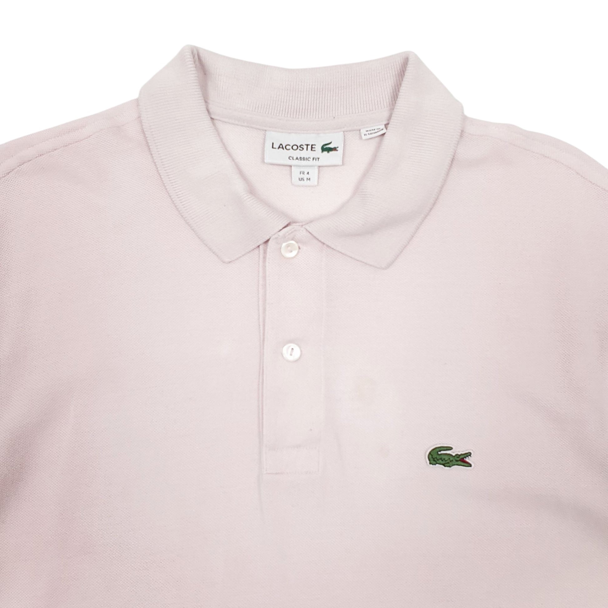 Mens Pink Lacoste  Short Sleeve Polo Shirt