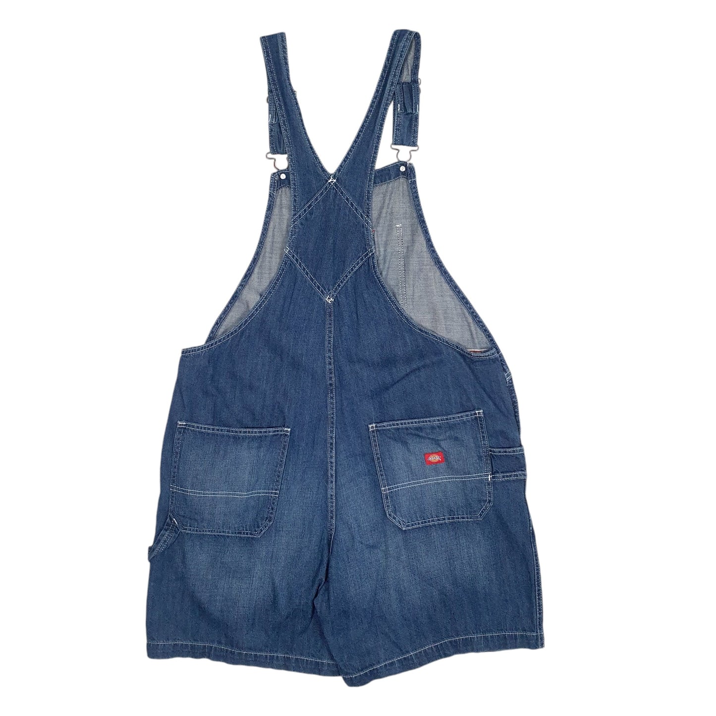 Womens Blue Dickies Denim Overalls Bib Dungaree Trousers