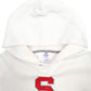 Mens White Russell Athletic SC Baseball Spellout Hoodie Jumper