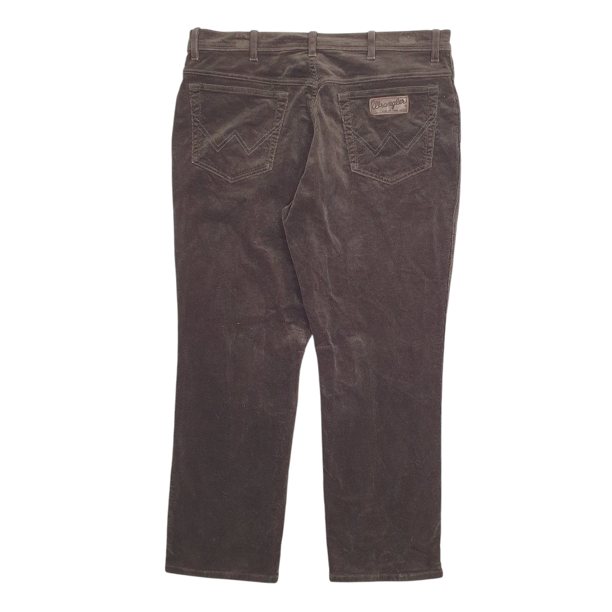 Mens Brown Lee  Corduroy Trousers