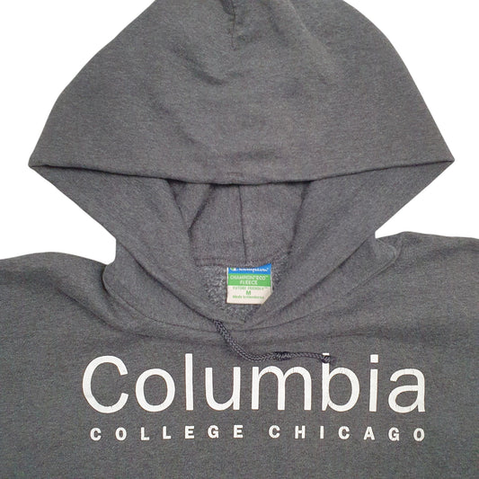 Womens Grey Champion Columbia Spellout Hoodie Jumper