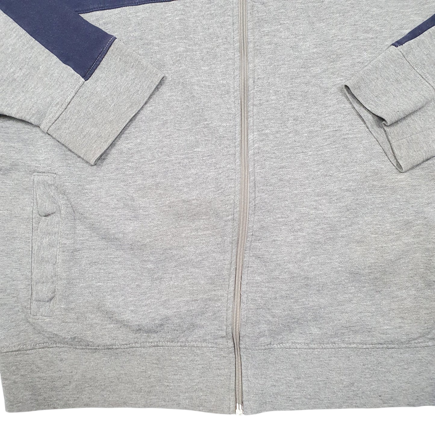 Mens Grey Fila Spellout Full Zip Jumper