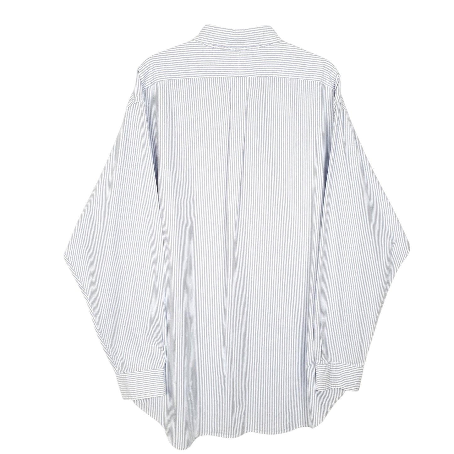 Mens White Polo Ralph Lauren Oxford OCBD Long Sleeve Shirt