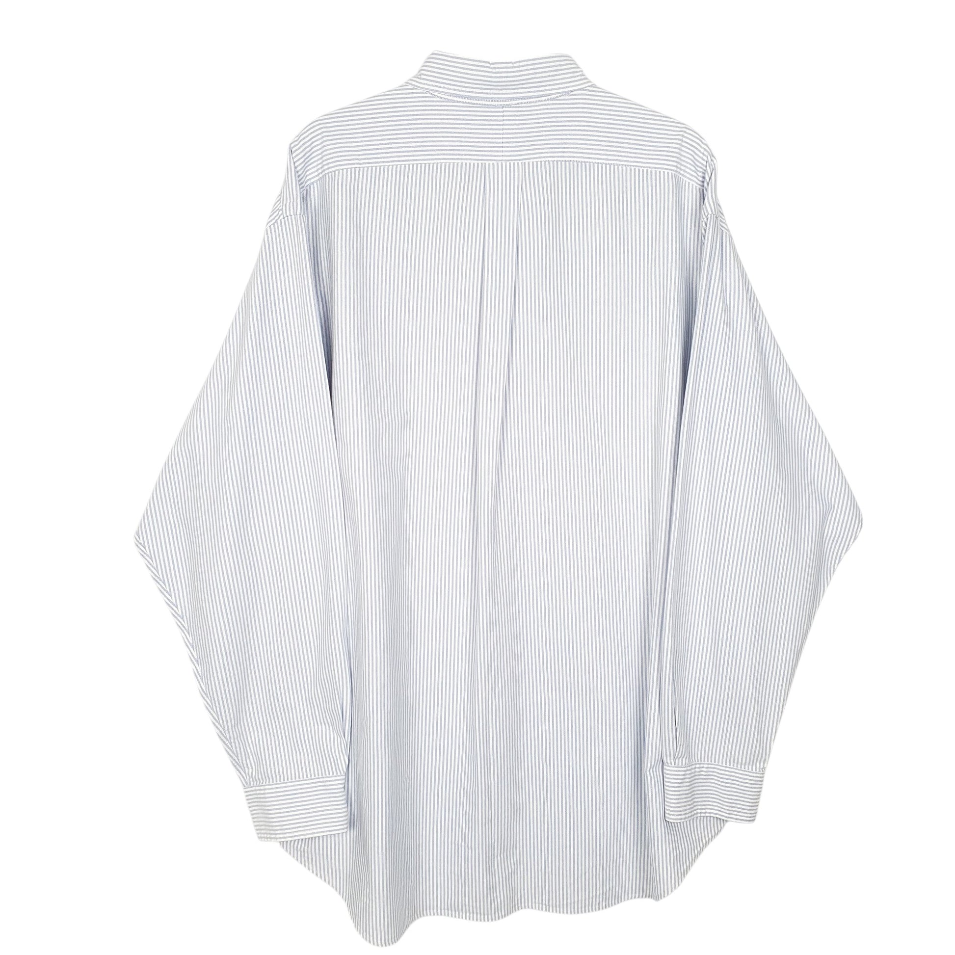 Mens White Polo Ralph Lauren Oxford OCBD Long Sleeve Shirt