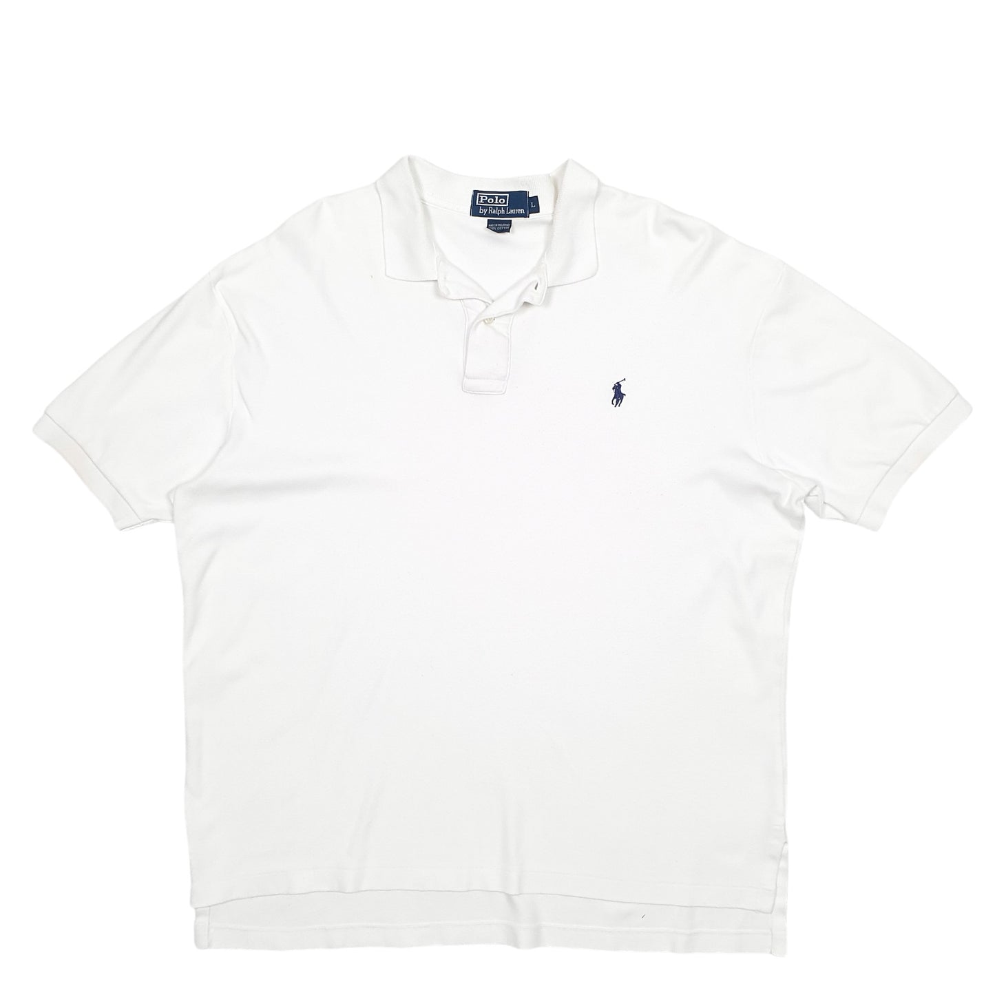 Mens White Polo Ralph Lauren  Short Sleeve Polo Shirt