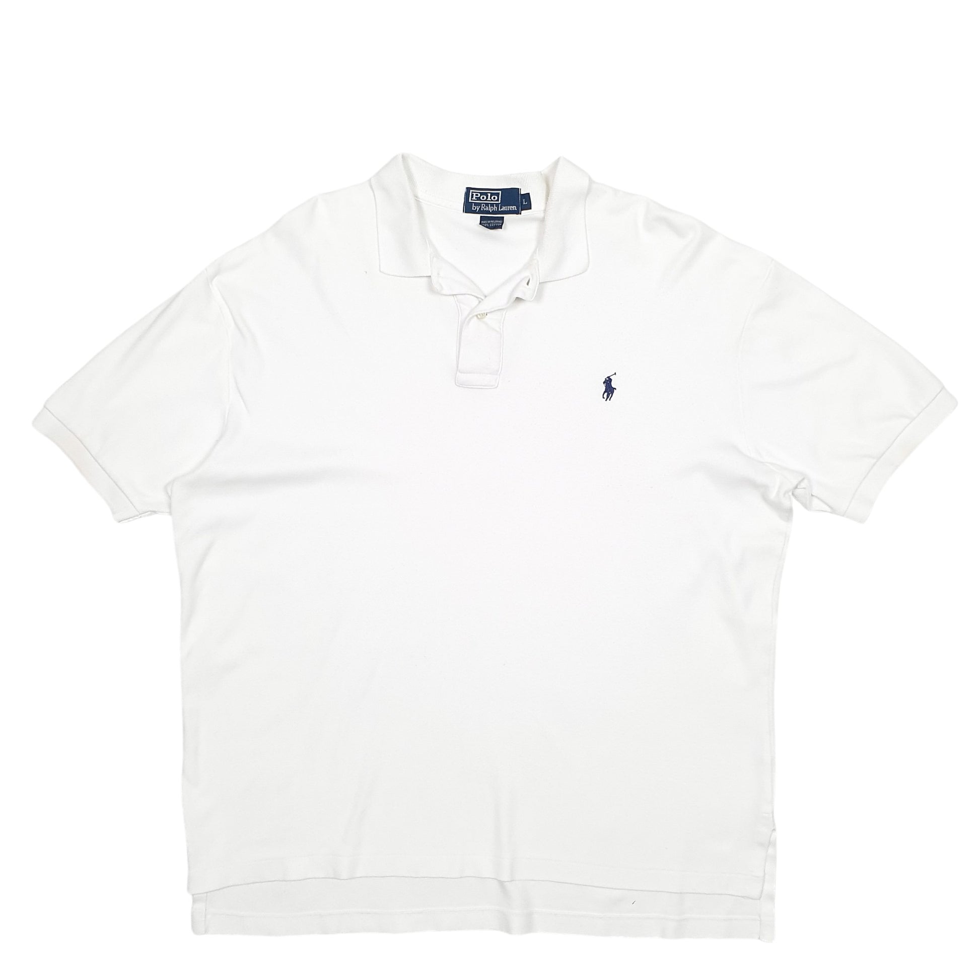 Mens White Polo Ralph Lauren  Short Sleeve Polo Shirt