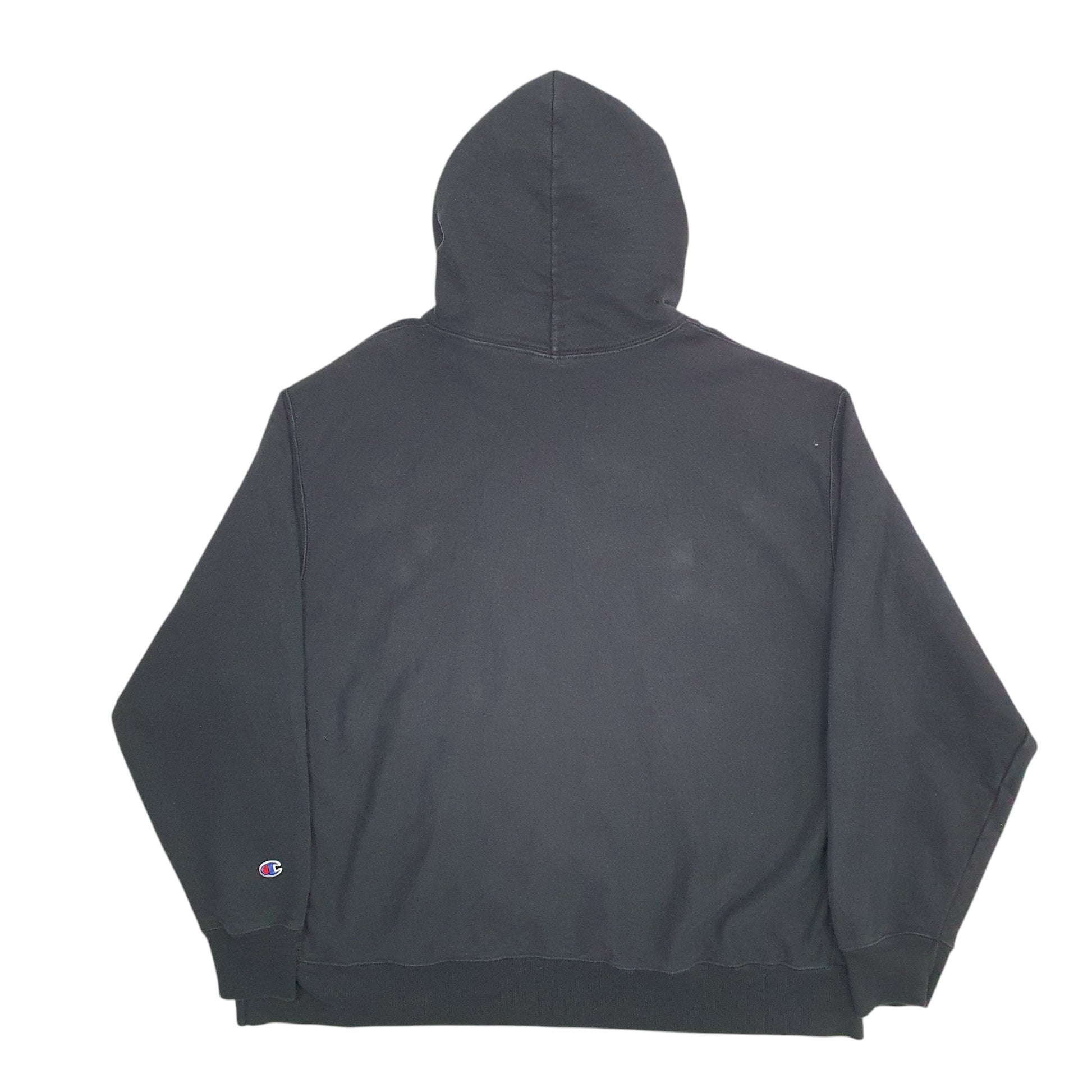 Mens Black Champion Reverse Weave Hoodie Jumper