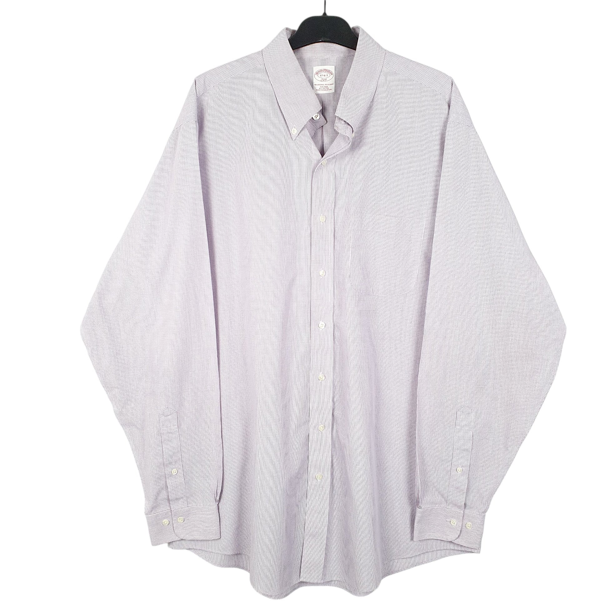 Mens Lilac Brooks Brothers  Long Sleeve Shirt