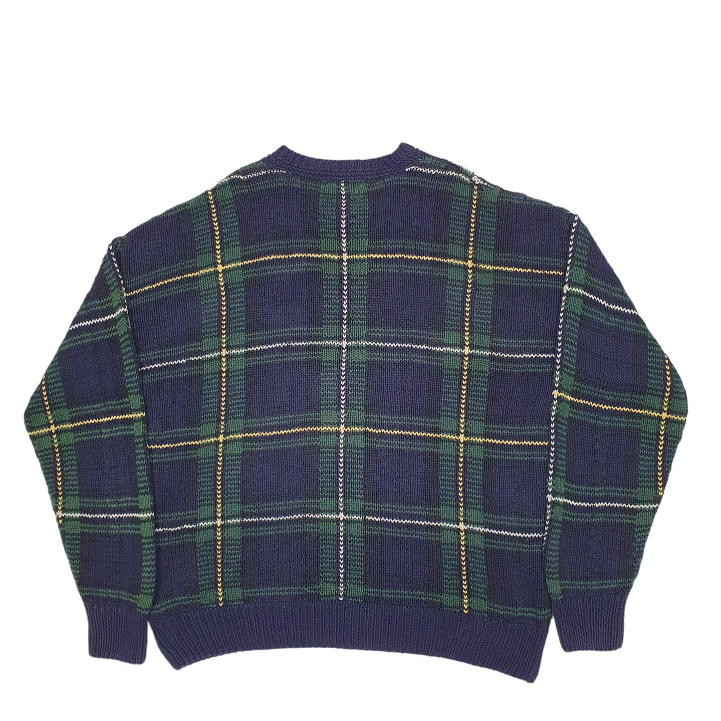 Mens Green Nautica Map Symbol World Crewneck Jumper