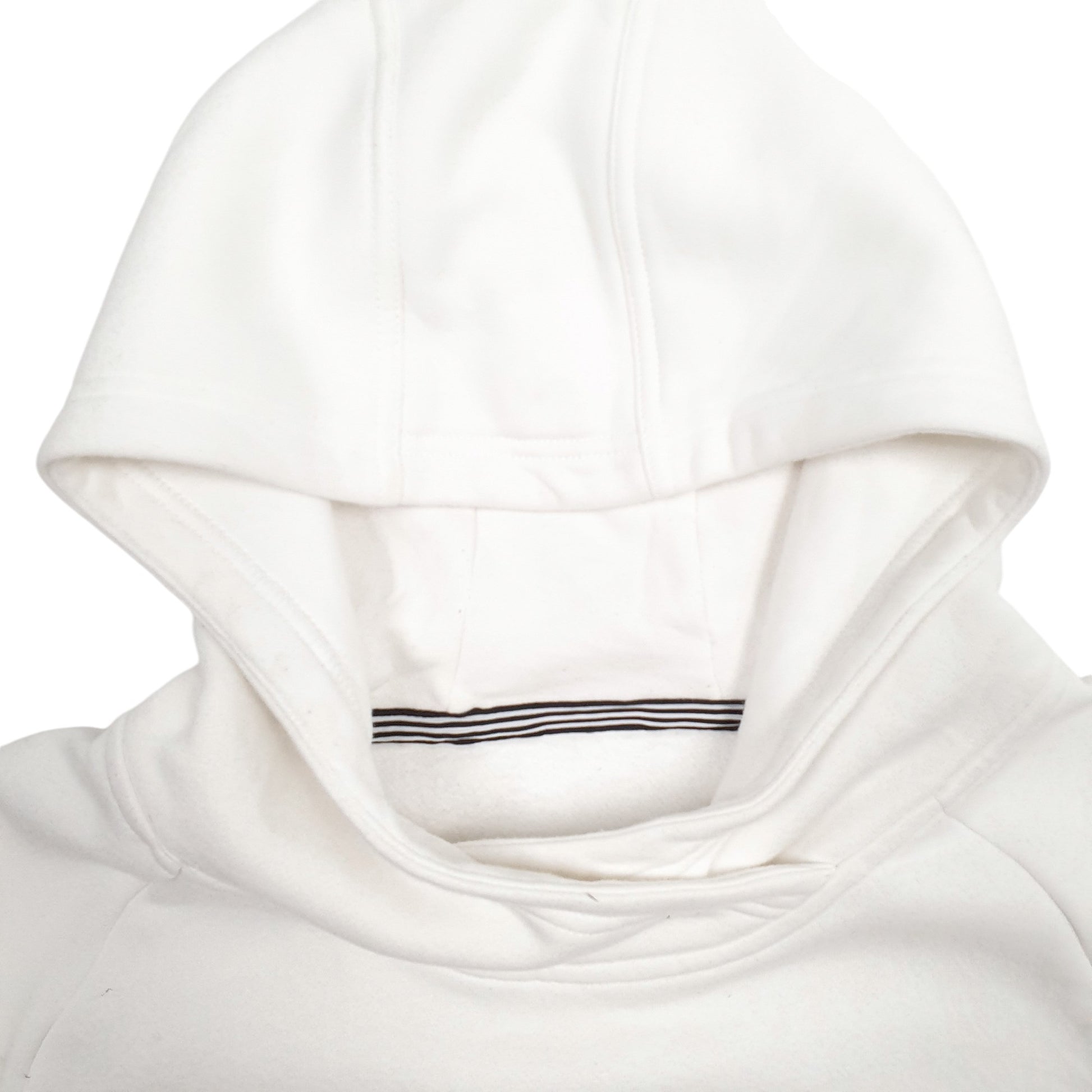 Mens White Adidas Spellout Hoodie Jumper