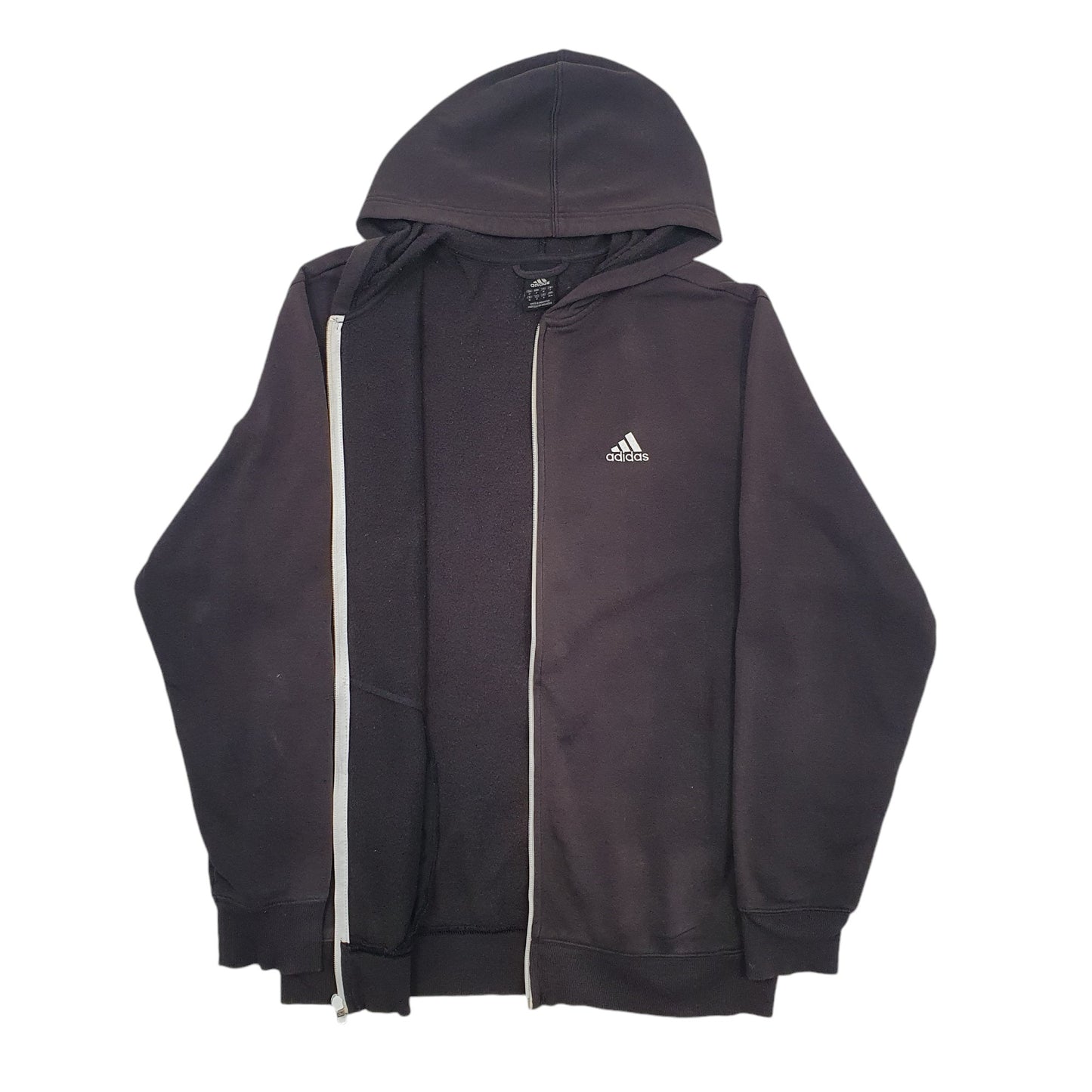Mens Black Adidas  Full Zip Jumper
