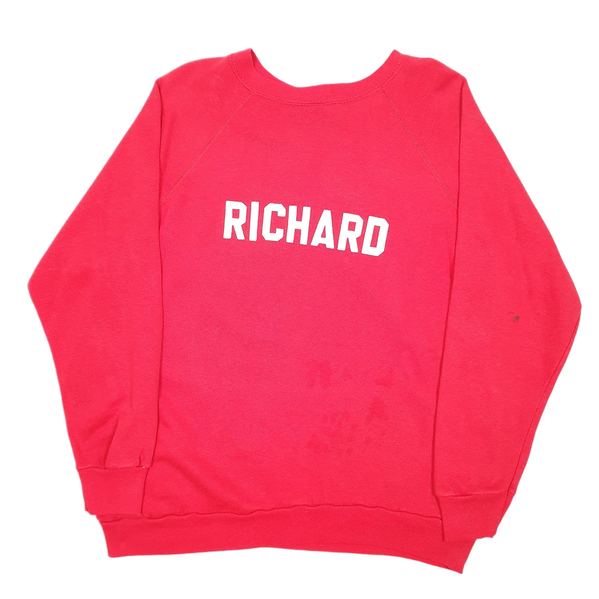 Mens Red Unbranded Vintage University Of Louisianna USA Raglan Richard Crewneck Jumper
