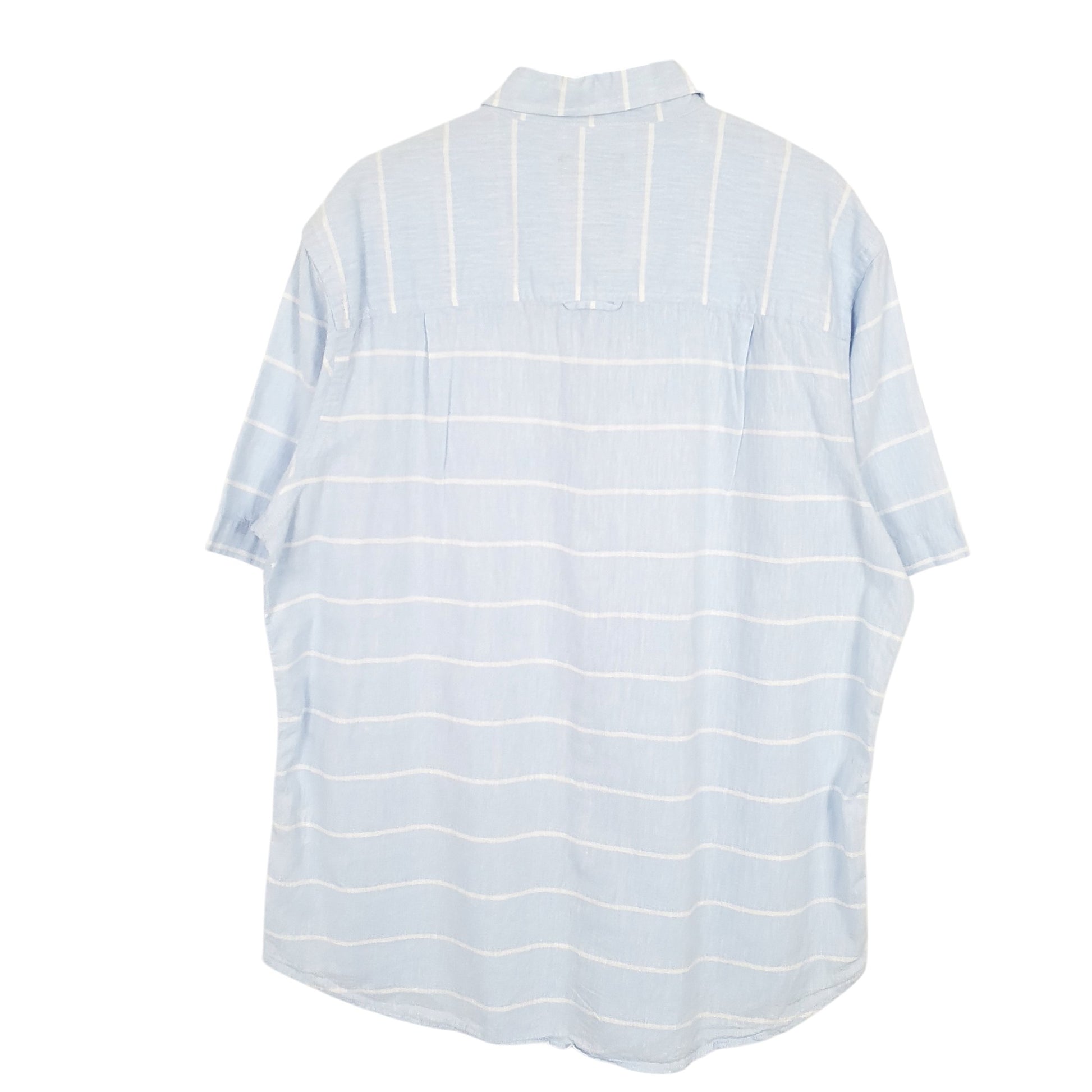 Mens Blue Club Room Blend Short Sleeve Shirt