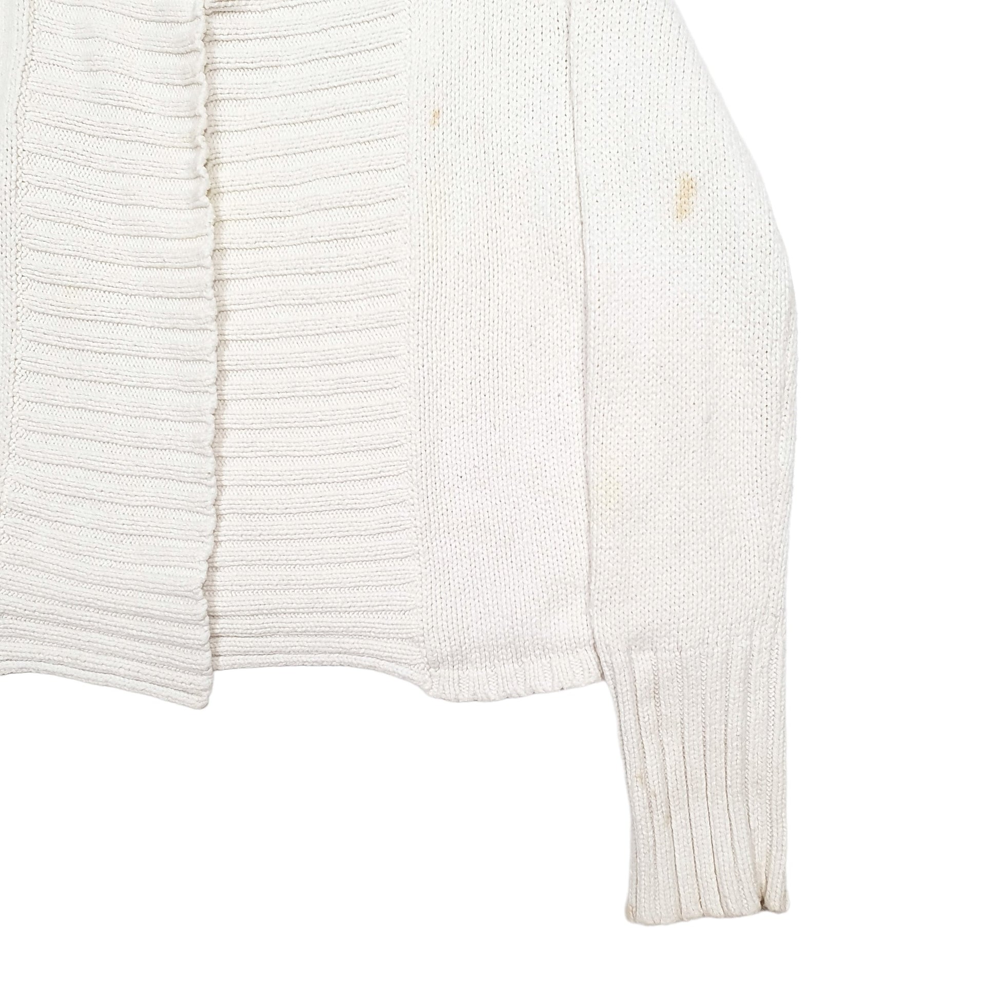 Womens White Calvin Klein Knit Cardigan Cardigan Jumper