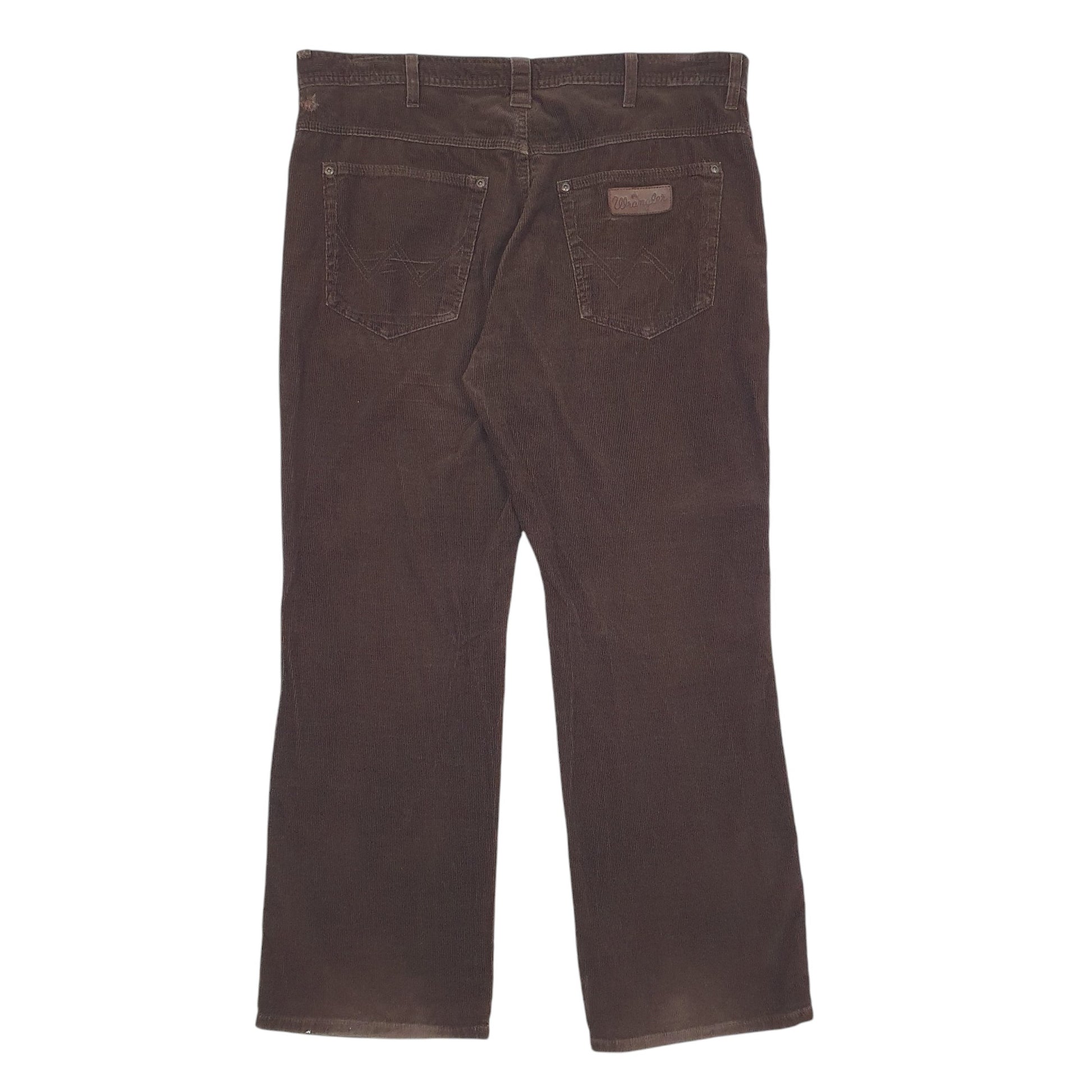 Mens Brown Wranglers Roxboro Corduroy Trousers