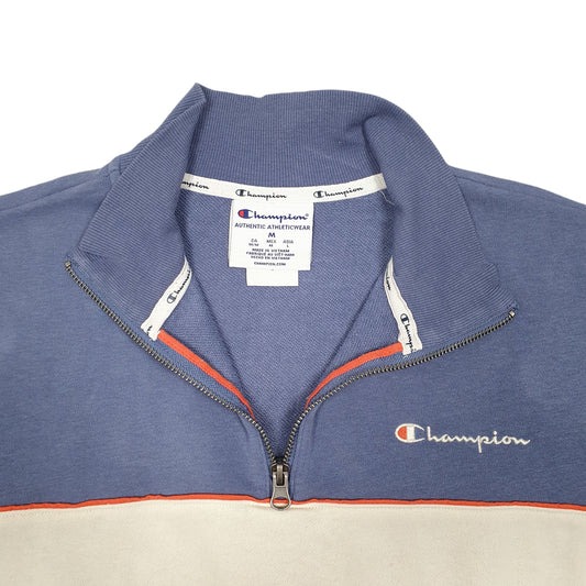 Womens Cream Champion  Quarter Zip Jumper