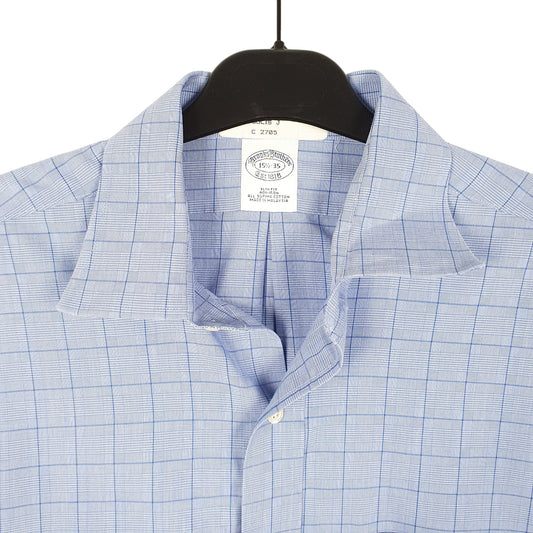 Mens Blue Brooks Brothers  Long Sleeve Shirt