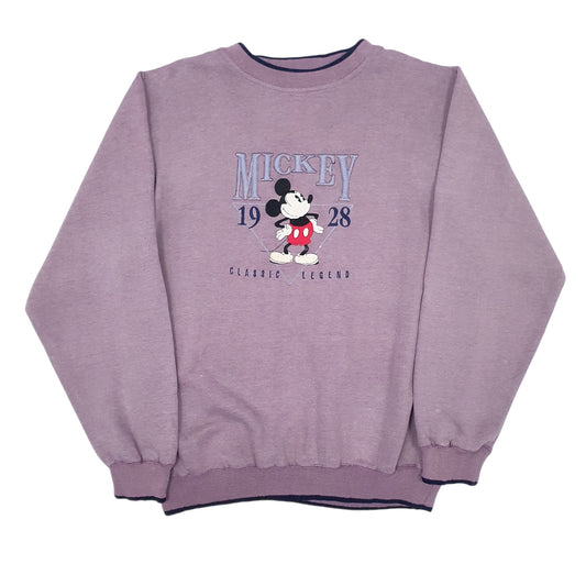 Mens Purple Disney  Crewneck Jumper