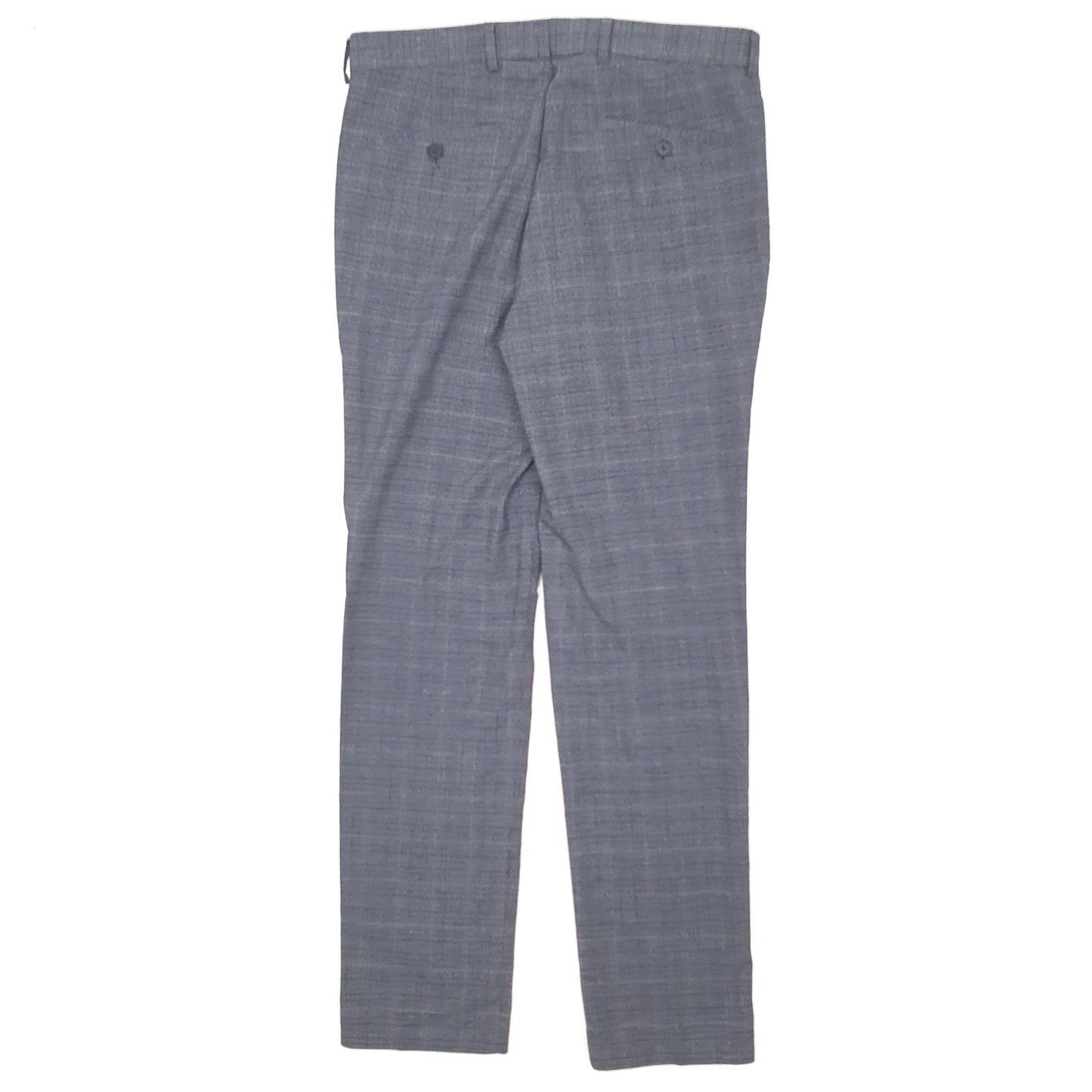 Mens Grey M&S Skinny Formal Trousers