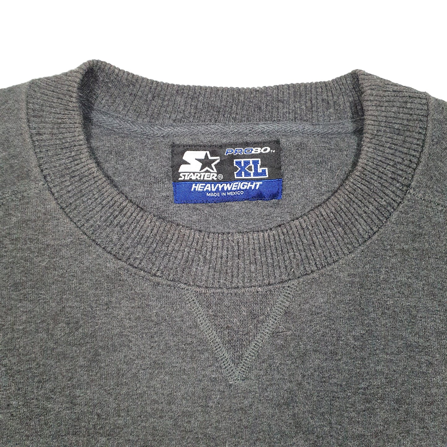 Mens Grey Starter Vintage Pro 80 Heavyweight Crewneck Jumper
